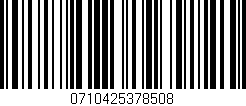 Código de barras (EAN, GTIN, SKU, ISBN): '0710425378508'