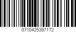 Código de barras (EAN, GTIN, SKU, ISBN): '0710425397172'