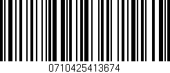 Código de barras (EAN, GTIN, SKU, ISBN): '0710425413674'
