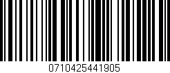 Código de barras (EAN, GTIN, SKU, ISBN): '0710425441905'