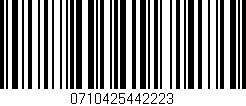 Código de barras (EAN, GTIN, SKU, ISBN): '0710425442223'