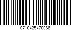 Código de barras (EAN, GTIN, SKU, ISBN): '0710425470066'