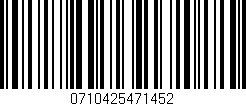 Código de barras (EAN, GTIN, SKU, ISBN): '0710425471452'