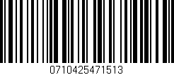 Código de barras (EAN, GTIN, SKU, ISBN): '0710425471513'