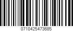 Código de barras (EAN, GTIN, SKU, ISBN): '0710425473685'