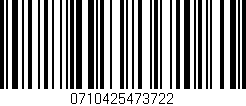 Código de barras (EAN, GTIN, SKU, ISBN): '0710425473722'