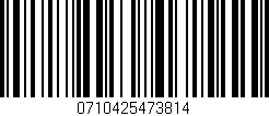 Código de barras (EAN, GTIN, SKU, ISBN): '0710425473814'