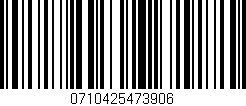 Código de barras (EAN, GTIN, SKU, ISBN): '0710425473906'