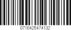 Código de barras (EAN, GTIN, SKU, ISBN): '0710425474132'