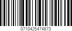 Código de barras (EAN, GTIN, SKU, ISBN): '0710425474873'