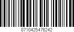 Código de barras (EAN, GTIN, SKU, ISBN): '0710425476242'