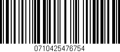 Código de barras (EAN, GTIN, SKU, ISBN): '0710425476754'