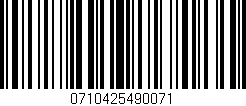 Código de barras (EAN, GTIN, SKU, ISBN): '0710425490071'