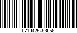 Código de barras (EAN, GTIN, SKU, ISBN): '0710425493058'