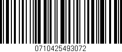 Código de barras (EAN, GTIN, SKU, ISBN): '0710425493072'