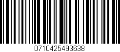 Código de barras (EAN, GTIN, SKU, ISBN): '0710425493638'