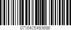Código de barras (EAN, GTIN, SKU, ISBN): '0710425493898'