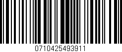 Código de barras (EAN, GTIN, SKU, ISBN): '0710425493911'