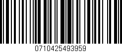 Código de barras (EAN, GTIN, SKU, ISBN): '0710425493959'