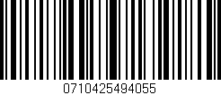Código de barras (EAN, GTIN, SKU, ISBN): '0710425494055'