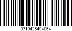 Código de barras (EAN, GTIN, SKU, ISBN): '0710425494864'