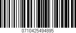 Código de barras (EAN, GTIN, SKU, ISBN): '0710425494895'