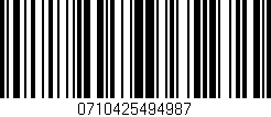 Código de barras (EAN, GTIN, SKU, ISBN): '0710425494987'