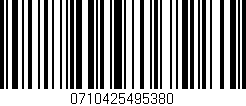 Código de barras (EAN, GTIN, SKU, ISBN): '0710425495380'