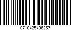 Código de barras (EAN, GTIN, SKU, ISBN): '0710425496257'