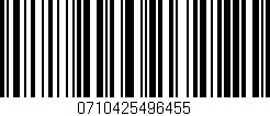 Código de barras (EAN, GTIN, SKU, ISBN): '0710425496455'