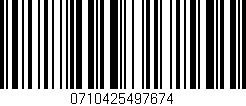 Código de barras (EAN, GTIN, SKU, ISBN): '0710425497674'