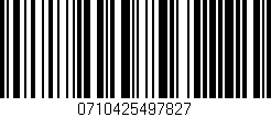 Código de barras (EAN, GTIN, SKU, ISBN): '0710425497827'