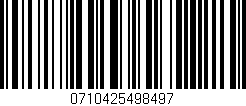 Código de barras (EAN, GTIN, SKU, ISBN): '0710425498497'