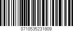 Código de barras (EAN, GTIN, SKU, ISBN): '0710535231809'