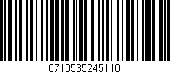 Código de barras (EAN, GTIN, SKU, ISBN): '0710535245110'