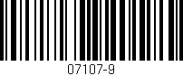 Código de barras (EAN, GTIN, SKU, ISBN): '07107-9'
