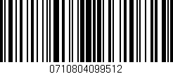 Código de barras (EAN, GTIN, SKU, ISBN): '0710804099512'