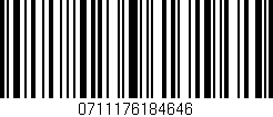Código de barras (EAN, GTIN, SKU, ISBN): '0711176184646'