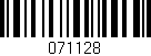 Código de barras (EAN, GTIN, SKU, ISBN): '071128'