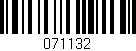 Código de barras (EAN, GTIN, SKU, ISBN): '071132'