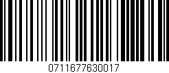 Código de barras (EAN, GTIN, SKU, ISBN): '0711677630017'