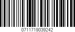 Código de barras (EAN, GTIN, SKU, ISBN): '0711719039242'