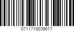 Código de barras (EAN, GTIN, SKU, ISBN): '0711719039617'
