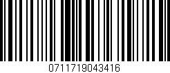 Código de barras (EAN, GTIN, SKU, ISBN): '0711719043416'
