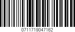 Código de barras (EAN, GTIN, SKU, ISBN): '0711719047162'
