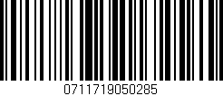 Código de barras (EAN, GTIN, SKU, ISBN): '0711719050285'