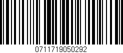 Código de barras (EAN, GTIN, SKU, ISBN): '0711719050292'