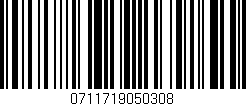 Código de barras (EAN, GTIN, SKU, ISBN): '0711719050308'