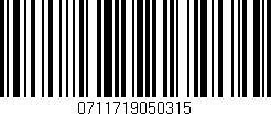 Código de barras (EAN, GTIN, SKU, ISBN): '0711719050315'