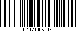 Código de barras (EAN, GTIN, SKU, ISBN): '0711719050360'